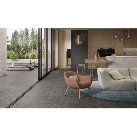 Lea Side Stone Cluster Dark mat