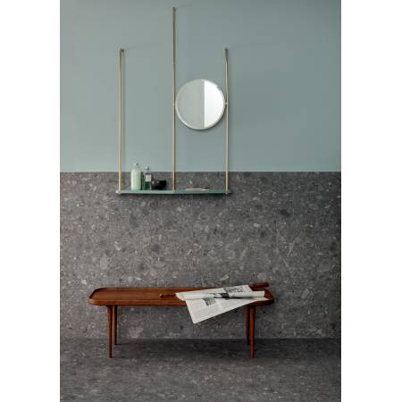 Lea Side Stone Cluster Dark mat